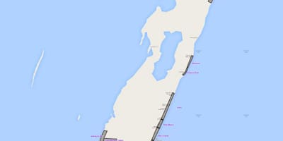 Karte ambergris caye Beliza