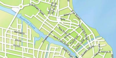 Karte Belizas pilsētas ielās