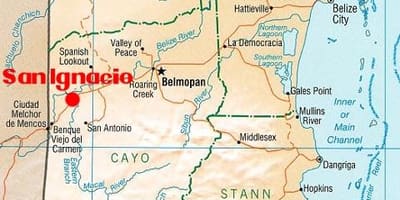Karte san ignacio Beliza