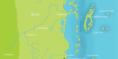Karte sanctuary Beliza